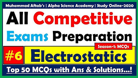 Top 50 MCQs of Electrostatics with Solutions