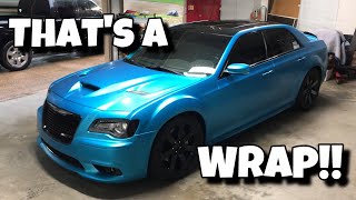That’s a Wrap | 2013 Chrysler 300 SRT8 is Completely Wrapped | Mirrors and Roof Wrap | B5 | Vlog