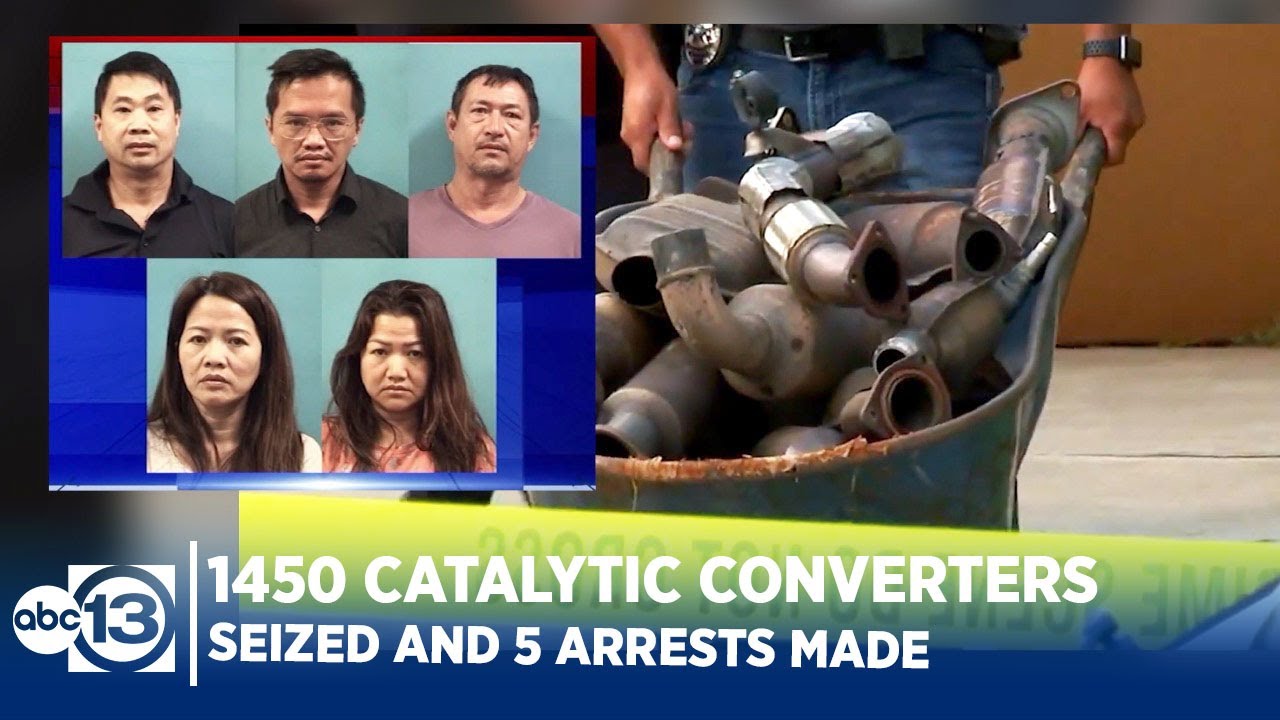 5 arrested in catalytic converter theft bust worth 4.3 Million - YouTube