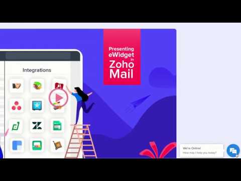 Using eWidget in Zoho Mail