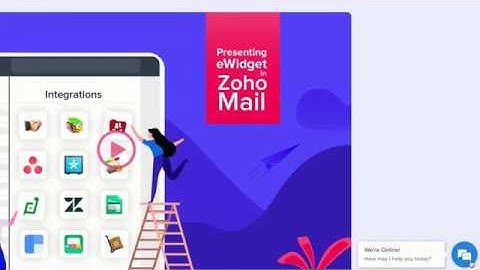 Using eWidget in Zoho Mail