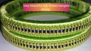 How to make silk thread bangles | latest silk thread bangles design | silk thread bangles new design