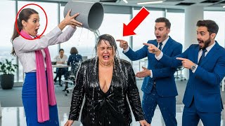 المتدربة تتعرض للإهانة منذ اليوم الأول… وما لم يعرفه الموظفون أنها زوجة المدير !