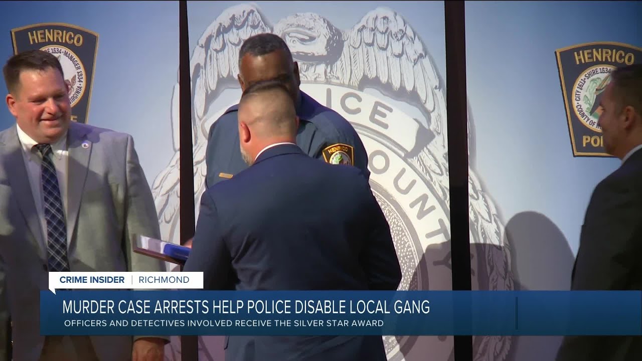 Richmond, Henrico officers honored for takedown of gang responsible for teen's death