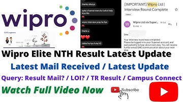 Wipro Result Latest Update / Latest Chat / Superset Rejection Mail / Wipro Interview Update / #job