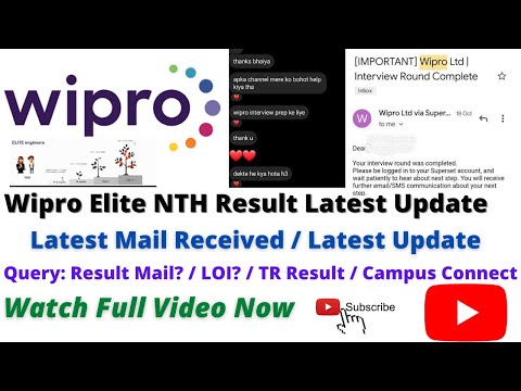 Wipro Result Latest Update / Latest Chat / Superset Rejection Mail / Wipro Interview Update / #job