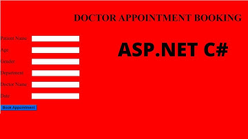 Doctor Appointment Booking using Login & Register |ASP.NET C#|Tech solutions