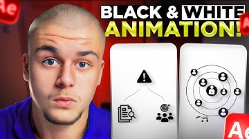 Viral B&W Clean Animation Style Recreated in After Effects