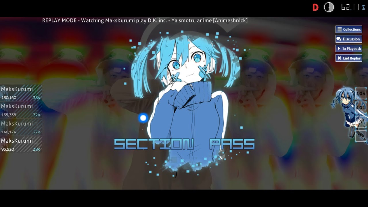 Карта осу аниме