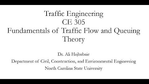 Traffic Engineering (CE 305) Lecture 10 - Traffic Flow characteristic 3 Fundamental Diagram