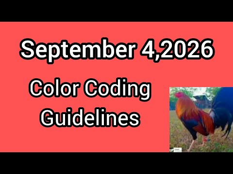 September 4,2026 Color Coding Guidelines 