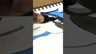 Drawing Mordecai from Regular Show with Sharpie markers!!!