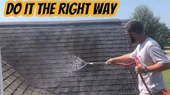 How to clean a roof. Start to finish