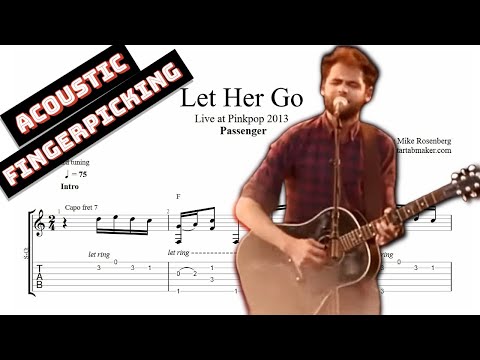 Let Her Go TAB - live - acoustic fingerpicking guitar tabs (Guitar Pro)