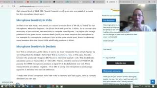 Microphones 3 ; Microphone Sensitivity : Basic's