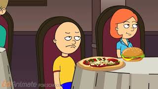Caillou Misbehaves At The Restaurant