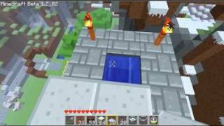 Minecraft Tutorial - Invisible Water Ladder
