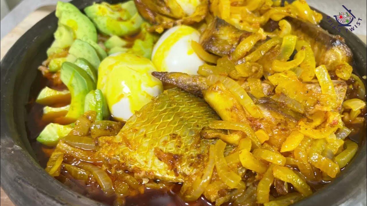 How to make Ghanaian Garden Egg Abom Traditional Garden Egg Stew Ntrowa Abom Eggplant Recipe