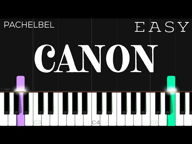 Canon In D - Pachelbel | EASY Piano Tutorial class=