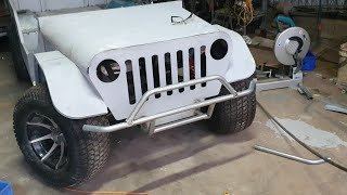 HOW TO MAKE ELECTRIC RUBICON JEEP CAR P2