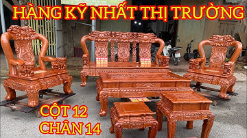 Bộ Minh Quốc Voi Cột 12 Chân 14 Gỗ Hương Đá Hàng Đặc Biệt Tại Đồ Gỗ Xuân Hải