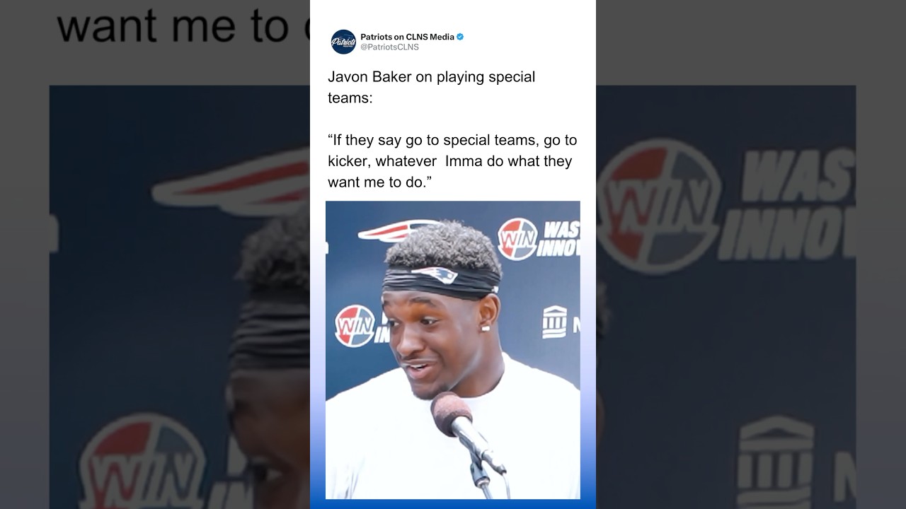 Javon Baker on making Roster PUSH on playing Special Teams