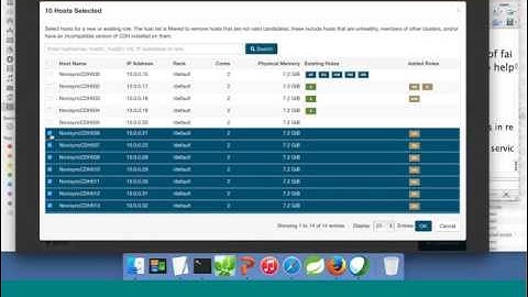 Cloudera Administration – installing cluster components