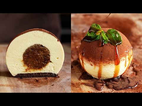 How to make Spherical Tiramisu Mousse Cake  asmr shorts tiramisu cooking recipe