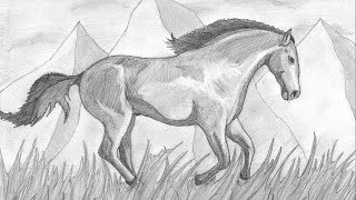 #30 Рисую лошадь карандашом