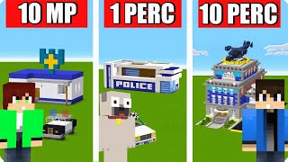 10 MÁSODPERC 1 PERC ÉS 10 PERC RENDŐRSÉG ÉPITŐ KIHÍVÁS A MINECRAFTBAN!