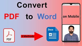 How to Convert PDF to Word Text File on Mobile