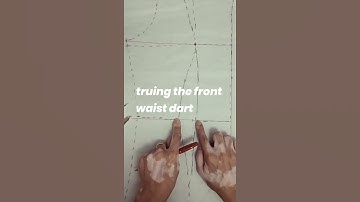 Truing the Front Waist Dart on Torso / Bodice Block  #shorts | Bodice Block Pattern Making