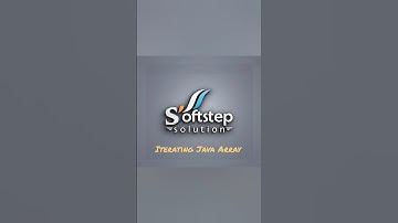 Master Java Arrays: Easy Iteration Tips #java #programming #coding #softstep #softstepsolution