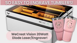 Wecreat Vision Easiest Laser Engraver Ever! How To Engrave Tumblers by Christy Cain - Appalachian Home Co. 7,707 views 3 months ago 9 minutes, 46 seconds