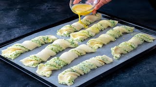 Super fast appetizer - bought pastry dough and blended filling