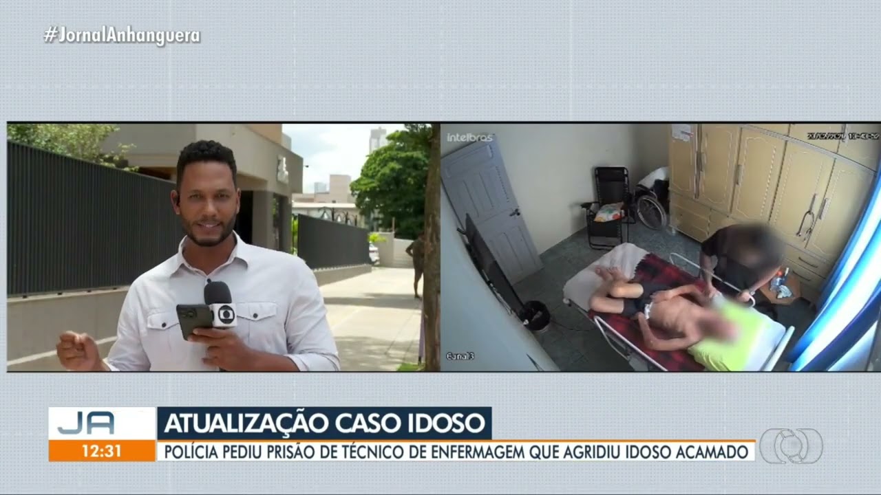 Polícia pede a prisão preventiva de técnico de enfermagem flagrado agredindo idoso