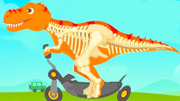 Jurassic Dig - Find Dinosaur Bones With Cute Vehicles - Fun Dino Simulator Games For Kids