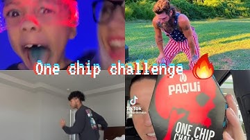One chip challenge tiktok compilation *hilarious*