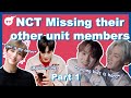 NCT missing their members from other units | Part 1