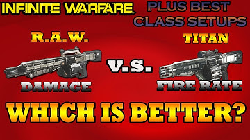 Infinite Warfare RAW VS TITAN| Best Class Setup On R.A.W. & Titan|Testing Recoil,  Attachments & STK