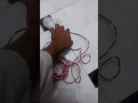 بنفسك اعمل لمبة بسلك بلدوس دواية كهرباء اعمال منزليه صيانة 