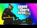 GTA 5 Online Funny Moments - The Weenie Boys & Minigun Unlocked!