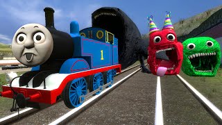 Building a Thomas Train Chased By Bloop and Banban Monster in Garry's Mod