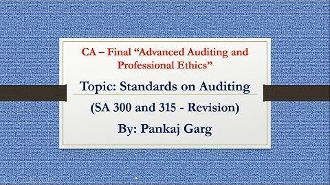 Rapid Revision - Standards on Auditing (Session 5) #capankajgarg #altclassesca #auditrevision