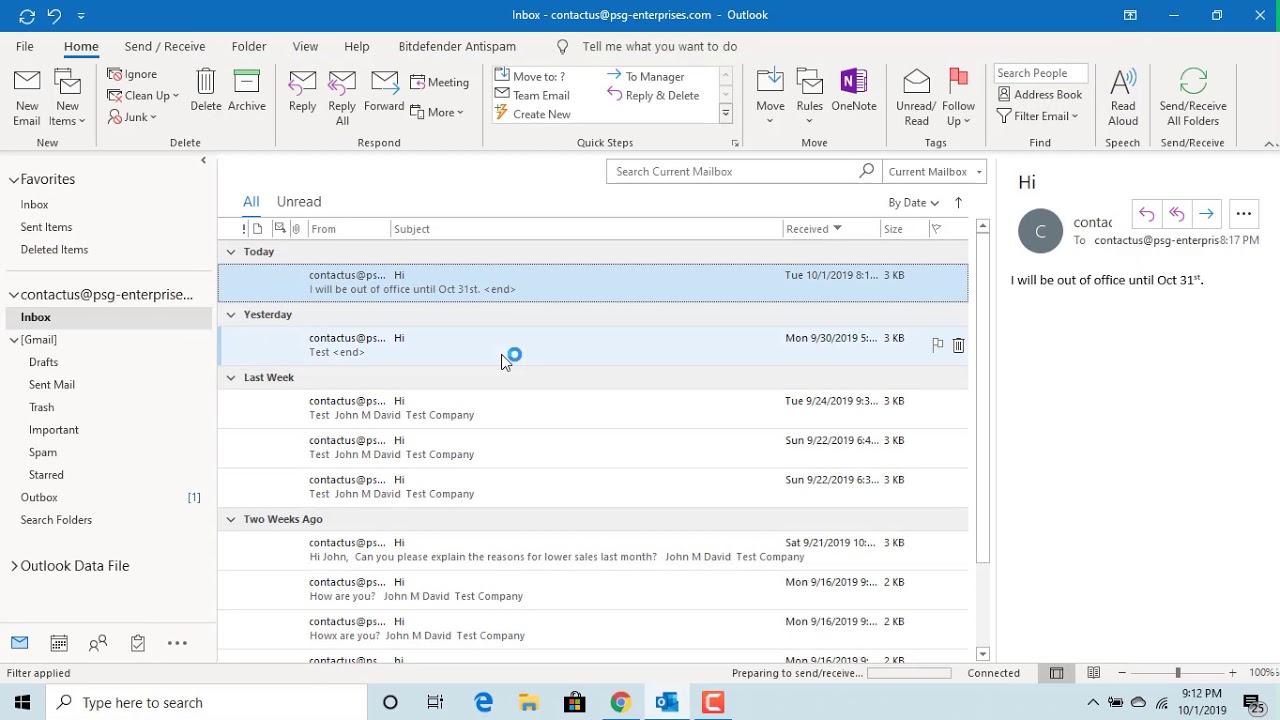 How to change email address in outlook from pop to exchange