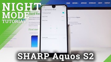 How to Activate Eye Protection Mode in SHARP Aquos S2 - Night Mode