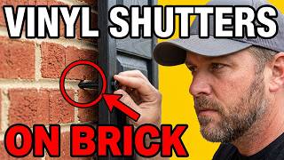 Vinyl Shutters on Brick — Properly Drilled Holes, No Cracking