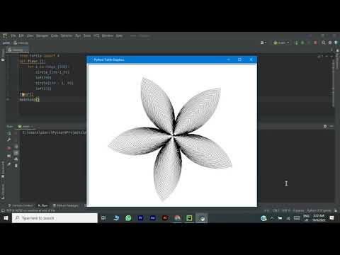 drawing with python - flower
