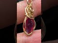 ロシア産フェナカイト×モザンビーク産ルビー Russian Phenakite × Mozambique Ruby【Mineral Stone Pendant】#Shorts