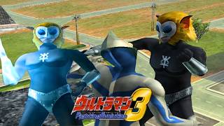 Ultraman FE3 (PS2) | Alien Magma vs Dyna Miracle (Only grab attack x+x Special move △) #ultraman